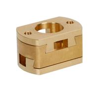 Durable bronze T8 threaded coupler improves 3D printer accuracy, simple printer coupler