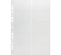 DURABLE Business Card Holder A4 10 Cards Transparent Pack of 10