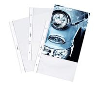 Durable BUSINESS Punched Pockets Sleeve Wallets - 100 Pack - A5 Clear