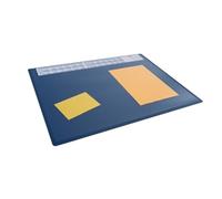 Durable Clear Overlay Calander PC Desk Pad Protector Mat, 65x50cm, Navy Blue