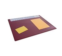 Durable Clear Overlay Calander Pc Desk Pad Protector Mat - 65X50 Cm - Red