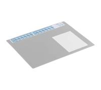 Durable Calendar Desk Mat Clear Overlay Notes Protector Pad | 65x48 cm | Grey