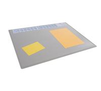 Durable Calendar PC Desk Pad Protector Mat with Clear Overlay | 5 Pack | Grey