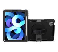 Durable Case for iPad Air 11" 2024 with Built in 360° Rotatable Grip Kickstand - Black - (PAD-PCGKAIR11)