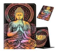 Durable Case for Samsung Galaxy Tab S6 Lite 10.4 Inch 2024/2022/2020, Galaxy Tab S6 Lite Case with Auto Sleep/Wake Feature and Multi-Angle Stand, for Kids, Samsung Galaxy Tab S6 Lite, Buddha