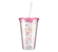 Durable Casey 450Ml Drinks Cup, Versatile Plastic Water Cup, Portable Safe Plastic Water Drinking Cup Premier Housewares Pink One Size