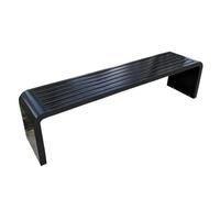 Durable Cast Aluminium Outdoor Bench 150x40x45cm Comfortable Metal Garden Patio Seating with Backrests & Armrests for Relaxing in Your Garden or Park