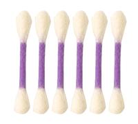 Durable Catnip Chew Sticks - 6 Pack Giant Felt Cotton Swab Toy for Kittens & Adult Cats, Teething Toys for Dentals Health, Tough Interactive Toys for Indoor Play, Exercise & Stress Relief