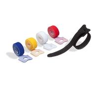 CAVOLINE Reusable Hook and Loop Cable Management Tie Straps - 5 Pack Durable Multi One Size