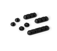 Durable Cavoline Cable Management Desk Tidy Clips - 7 Assorted - Grey