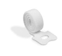 Durable Cavoline Reusable Hook And Loop Cable Tie Straps - 5 Pack - White