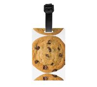 Durable Chocolate Cookie Print Luggage Tags for Suitcases/Travel Bags,Suitcase Tags for Easy Luggage Identification(One Size)