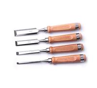 Durable Chrome Vanadium Steel Wood Chisel Carpenters Carving Chisel DIY Flat/Half-round Woodworking Chisels (Blade Size : 4pcs half round) (8mm) (4pcs flat chisel)