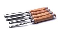Durable Chrome Vanadium Steel Wood Chisel Carpenters Carving Chisel DIY Flat/Half-round Woodworking Chisels (Blade Size : 4pcs half round) (8mm) (4pcs half round)