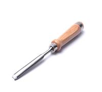 Durable Chrome Vanadium Steel Wood Chisel Carpenters Carving Chisel DIY Flat/Half-Round Woodworking Chisels (12mmhalf Round)