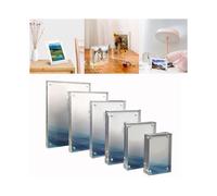 Durable Clear Acrylic Magnetic Picture Frame for Preserving Beautiful Memories 15X21cm