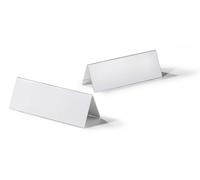 Durable Clear Acrylic Table Place Name Holders and Inserts | 10 Pack | 105x297mm