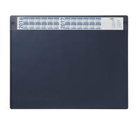 Durable Clear Overlay Calander Desk Mat Notes Protector Pad, 65x52cm, Blue