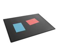Durable Clear Overlay Desk Mat Notes Protector Pad | 5 Pack | 53x40 cm | Black