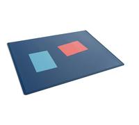 Durable Clear Overlay Desk Mat Notes Protector Pad | 5 Pack | 53x40 cm | Blue