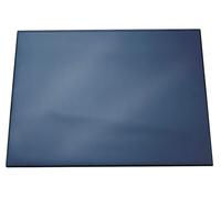 Durable Desk Mat with Transparent Overlay in Dark Blue - 65 x 52cm - Pack of 1 - Comfortable To Use - Ideal for Keeping Small Notes & Reminders Close to Hand