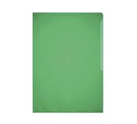 Durable Clear Plastic Cut Flush Document Wallet Folder | 100 Pack | A4 Green