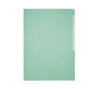Durable Clear Plastic Cut Flush Document Wallet Folder | 50 Pack | A4 Green