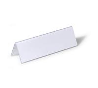 Durable Table Place Name Holder 61x210mm Clear (Pack of 25) 8052/19