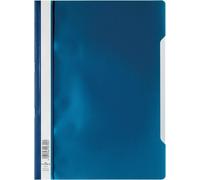 Durable Clear View A4 Document Folder Dark Blue | Transparent Front Cover | Pack