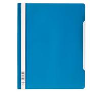 Durable Clear View Document Folder Extra Wide Format A4 Punched Blue (50pk)