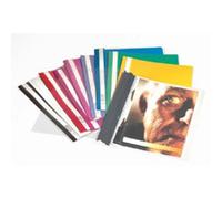 Durable Clear View Project Folder Document Report File | 50 Pack | A4+ Red