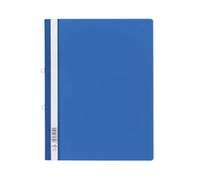 Durable Clear View A4 Document Folder Blue | Transparent Front Cover | Pack of 25 Folders | Perfect For Holding A4 Punched Documents