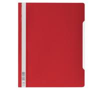 Durable Clear View Folder/Report File A4, Red, Extra Wide, Pack of 50, 257003