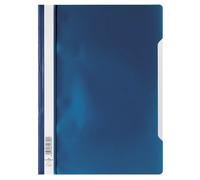 Durable Clear View Project Folder Document Report File | 25 Pack | A4 Dark Blue