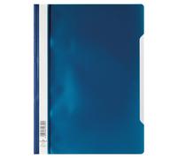 Durable Clear View Project Folder Document Report File | 25 Pack | A4 Dark Blue Durable Dark Blue