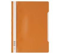 Durable Clear View Project Folder Document Report File | 25 Pack | A4 Orange