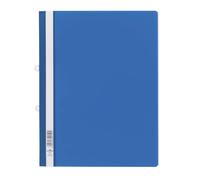Durable Clear View Project Folder Report File + Filing Strip | 25 Pack | A4 Blue