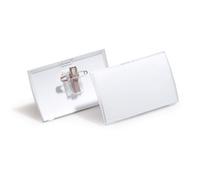 Durable Click Fold Name Badge with Combi Clip 54x90mm Clear (Pack of 25) 8214/19