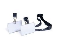 Durable CLICK FOLD Lanyard Name Badge ID Holders - 10 Pack - 54x90mm