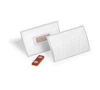 Durable Name Badge CLICK FOLD w/Magnet Place/Hold 54x90 (Pack of 10) 826019