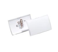 DURABLE Click-Fold Name Badge Combi clip 9 x 5.4 cm PP (Polypropylene) Pack of 25