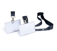 Durable Click Fold Name Tag Badge Holders Made From 70% Recycled Pp With Lanyard