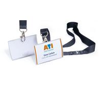 Durable CLICK FOLD Safety-Clip Lanyard Name Badge ID Holders | 10 Pack | 54x90mm