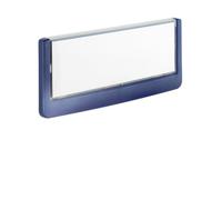 Durable Click Information Sign 149 x 52.5 mm Dark Blue | Door and Wall Sign | Includes Fittings | Ideal for Offices, Hotels, Public Buildings, etc.