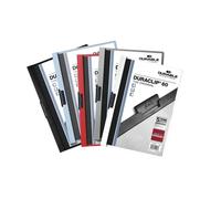 Durable DURACLIP 60 Sheet Document Clip File Folder | 25 Pack | A4 Assorted