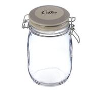 Durable Coffee Storage Jar, Stylish Glass Jar With Lid For Kitchen Counter, Versatile Airtight Storage Jar Premier Housewares Clear One Size