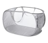 Durable Collapsible Laundry Baskets, Foldable Clothes Hamper with Handy Pocket, Reinforced Carry Dirty Clothes Storage Basket for Laundry, Bathroom, Kids Room or Travel