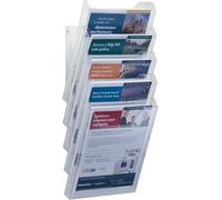 COMBIBOXX Literature Holder XL - A4 Portrait - Transparent - Can Be Either Wall or Table Mounted - Perfect For Flyers, Brochures, Magazines, etc