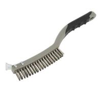 Durable Composite Wire Brush With Stainless Steel Bristles And Soft Grip Handle