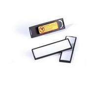 Durable Conference Magnet Name Tag Badge Holders + Inserts | 25 Pack | 17 x 67mm